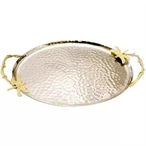 Plateau décoratif en métal robuste personnalisable pour le Ramadan, design moderne, idéal pour transporter et présenter des chocolats en toute sécurité - Product Image 2