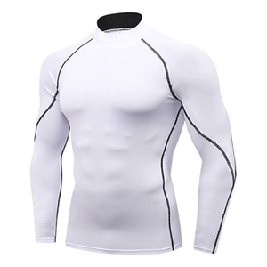 Nouveau 2025 pas cher prix exigeant hommes Rash Guard Spandex MMA Rash Guard à manches longues Compression BJJ Rash Guard - Product Image 1