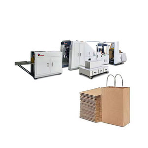 เครื่องผลิตถุงกระดาษด้านล่างทรงสี่เหลี่ยมแบบอัตโนมัติสำหรับถุงกระดาษคราฟท์ทรงสี่เหลี่ยม - Product Image 1
