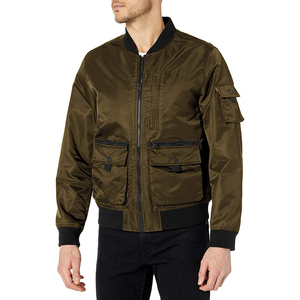 Chaqueta Bomber de Satén con Parches Bordados Personalizados, Unisex, Formal, Camuflaje, Impermeable, Resistente al Viento, para Primavera, en Oferta - Product Image 1