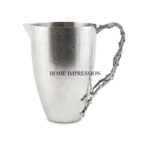 Look simple Logo personnalisé et taille disponible en aluminium coulé couleur argent brillant poli Bar & Restaurant Pichet à vin Fournitures - Product Image 6