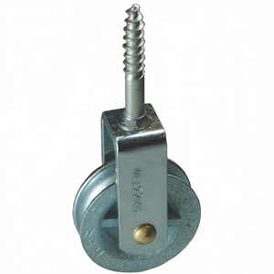 Polea para tendedero 5000 con ranura de 9 mm, de hierro fundido gris y soporte de acero galvanizado, modelo HBS-BETZ para tendederos de ropa - Product Image 3