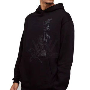 เสื้อฮู้ดพิมพ์ลายพัฟของผู้ชายเสื้อมีฮู้ดสีล้วนน้ำหนักเบา - Product Image 1