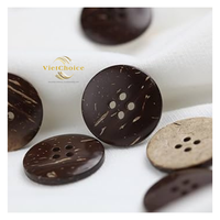 Accessoires écologiques de premier choix ! Boutons en coquille de noix de coco de style vintage, logo en relief, forme personnalisée, couleur naturelle polie