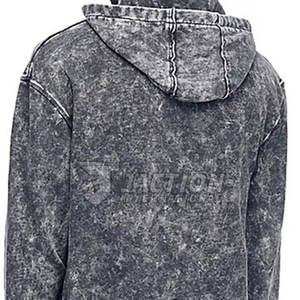 Sudaderas con capucha de lavado ácido básicas de diseño popular para hombres para adultos Ropa de hombre de último diseño Sudadera con capucha ligera - Product Image 2