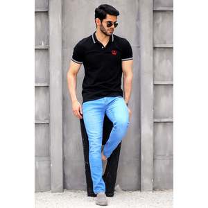 Camiseta Polo Delmont para Hombre, 100% Algodón, Diseño Sólido Básico, Transpirable, Tejido de Punto, Color Oscuro, Parches Bordados, Tallas Grandes XL 6XL - Product Image 4