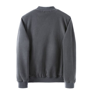 Demi Zip Sweat pull hommes polaire pull demi-zip écologique sweat tricoté pour hommes bio Zip Sweat - Product Image 4