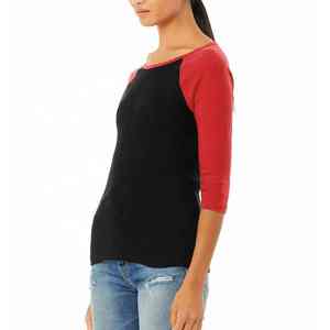 T-shirt de sport pour femme avec logo personnalisé, respirant, en polyester et coton, pour la salle de sport, la course à pied, le jogging, vêtements de sport actifs - Product Image 4