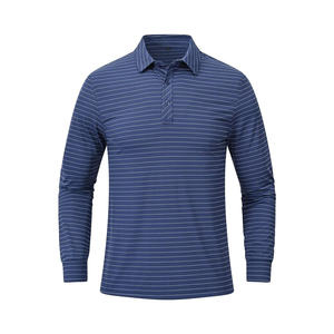 Polo de Manga Larga para Hombre, Estilo Contemporáneo, Diseño Color Block, Detalles Elegantes y Refinados, Corte Equilibrado - Product Image 1