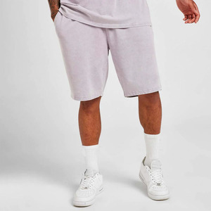 2023 High Street Hommes Lilas Sweat Shorts Élégant Vintage Lavé Avec Des Cordons Et Des Poches Latérales Design Uni en Vente - Product Image 2