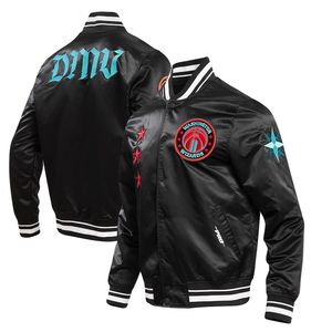 Chaqueta universitaria de satén de lujo con bordado personalizado OEM/ODM Proveedor a granel para escuelas y equipos - Product Image 4