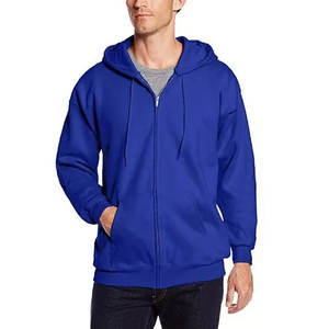 Sweat à capuche zippé pour homme adulte 50/50 coton/poly - Product Image 1