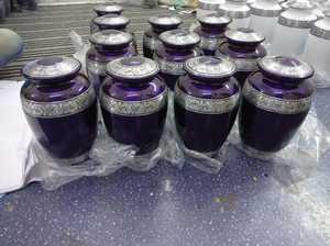 Suministro OEM, venta a granel, diseño moderno, material de aluminio, colección de cenizas, urnas de cremación a la venta - Product Image 2