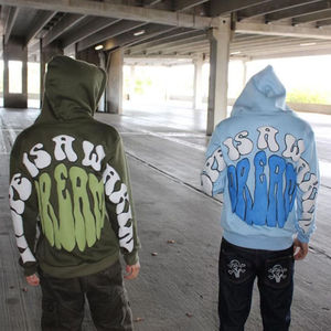 Sudaderas con capucha de los hombres de invierno baratos sudaderas con capucha de gran tamaño sólido liso grueso en blanco con logotipo personalizado Impresión digital venta completa - Product Image 3