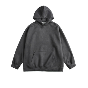 Sweat-shirts oversize à fermeture éclair, en coton 100% imperméable, teinture unie, impression personnalisée, service OEM, prix d'usine - Product Image 2