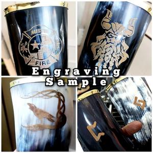 Cuerno para beber inspirado en el vikingo ecológico hecho a mano, vaso religioso tradicional nórdico Ale & Mead para decoración del hogar - Product Image 4