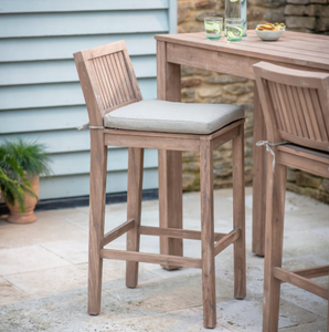 Taburetes de Bar para Exteriores de Madera Maciza (Resistentes al Agua Salada) - Product Image 6