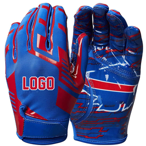 Les fabricants pakistanais personnalisent la meilleure qualité Football américain Super Sticky Palm Gants confortables de couleur personnalisée - Product Image 4