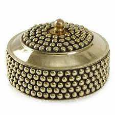 กล่องทองสไตล์ฮินดูโบราณของขวัญตกแต่งบ้านงานแต่งงาน - Product Image 5