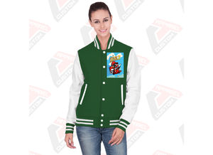 Venta caliente de las mujeres Casual Street Wear Varsity Jacket Nueva moda de impresión personalizada chaqueta transpirable para las mujeres - Product Image 3