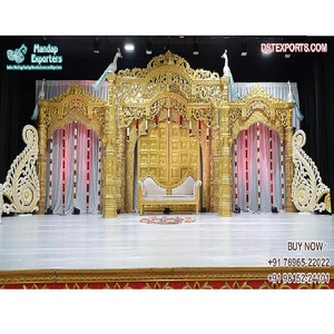 Manavarai de mariage sud-indien, Style Mandap, décor de mariage traditionnel, Manavarai Mandap malais, décor de mariage en FRP - Product Image 1