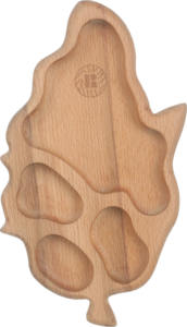 Plateau de service à collation en bois divisé sur mesure en gros pour les noix et les aliments secs - Product Image 4