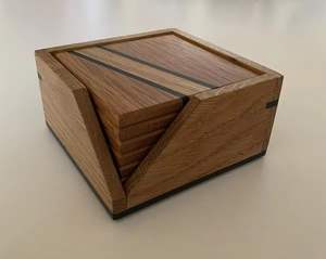 Meilleure vente, ensemble de sous-verres en bois, sous-verres modernes faits à la main, tapis de protection pour table PC, hôtels, tables basses, pendaison de crémaillère - Product Image 1