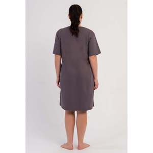 KADIN P.SUPREM XXL CIFT PATLI KISA KOL HAMILE TUNIK - ฟูเม่ - ฟูเม่ - Product Image 5