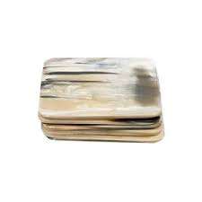 Sous-verres de thé en corne de vaisselle de qualité indienne pour la maison et le restaurant - Product Image 5