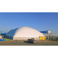 Couverture de piscine gonflable à grande portée avec design personnalisé, système de toit gonflable, structure membranaire économe en énergie pour centre aquatique