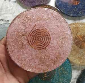 Posavasos de orgón de amatista hecho a mano más vendido artesanías de cristal espiritual Natural para meditación Reiki Feng Shui estilo de amor hecho - Product Image 3