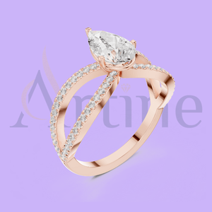 Bague en or lourd 14 carats Collection mariée - Product Image 1