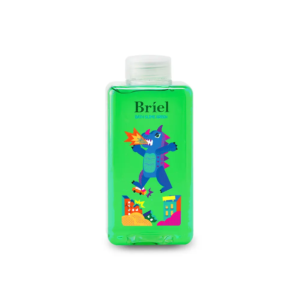 Briel Bath Slime 480ml Vert Bleu Rose Jouets de bain pour enfants Jeu tactile Temps de bain amusant et excitant Pas de couleurs artificielles ajoutées