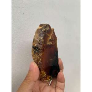 แผ่นอำพันสุมาตราสีน้ำตาลขัดเงาขนาด 8-10 ซม. แบบธรรมชาติ คริสตัลธรรมชาติ หินธรรมชาติ - Product Image 3