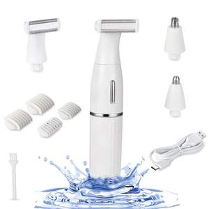 Depiladora Eléctrica Recargable Sin Dolor para Mujer, Recortadora de Bikini, Depiladora para Rostro y Cuerpo, para Uso en Casa y en el Automóvil - Product Image 2