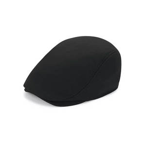 Hombres Newsboy Cap Gorra plana Sombrero de golf Newsboy Sombreros para hombres Negro hecho en Pakistán - Product Image 4