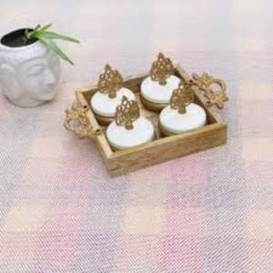 Juego de 4 tarros de fruta seca de resina de diseño hecho a mano de primera calidad con la mejor calidad y material a un precio muy asequible - Product Image 5