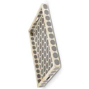 Bandeja Rectangular con incrustaciones de resina Premium para servir bocadillos con estilo, bebidas, desayuno, clásico hecho a mano, diseño duradero Apex Align - Product Image 2