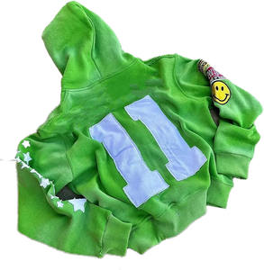 Sweats à capuche brodés en coton molletonné personnalisé uni pour hommes, Pakistan, meilleur produit de haute qualité, meilleure vente pour hommes - Product Image 2