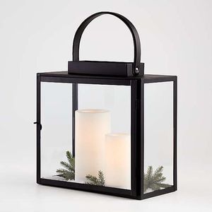 Table Top Metal Large Decorative Glass and Metal Lantern Oval Shape Farmhouse Use Decorative Candle Lantern Golden - Product Image 4