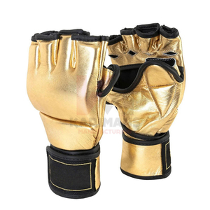 Gants de MMA personnalisés de haute qualité, 8 oz, demi-doigts, en cuir PU, pour l'entraînement, la combat et le sparring, vente en gros, personnalisables - Product Image 1