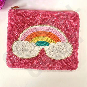 Dolly 2024 pochette à monnaie perlée belle pochette à monnaie perlée personnalisée portefeuille pour femmes pochette à monnaie à la mode avec - Product Image 2