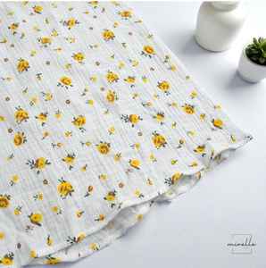 Vestido Midi Floral con Mangas Abullonadas, Estilo Cottagecore, Vestido Casual de Algodón para Verano, Atuendo para Vacaciones y Picnic para Mujer - Product Image 5