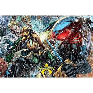 Modern Aquaman <b>Poster</b> Atlantean Punch Design Made of Durable Paper for Wall Decor - Product Image 1