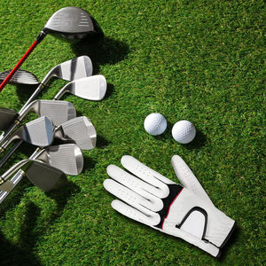 High Custom Logo Cabretta Sheepskin <b>Golf</b> <b>Gloves</b> for Women Non-Slip Breathable Genuine Leather Left Right Hand Outdoor Sports 1 - Product Image 6