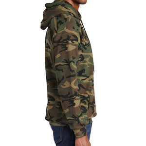 Prix d'usine, sweat à capuche camouflage de haute qualité, 100% coton, imprimé numérique, ourlet côtelé pour homme, manches côtelées, vêtements décontractés d'automne - Product Image 5