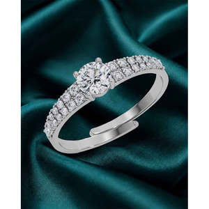 Anillos de Plata de Ley 925 de Primera Calidad para Mujer, Chapados en Rodio con Diamantes o Circonitas, Diseño Numérico, Joyería para Hombre - Product Image 2