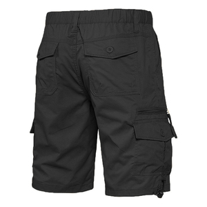 Shorts cargo décontractés pour hommes, best-seller, noirs, pour l'extérieur, séchage rapide, légers, anti-UV, écologiques, 4 poches, motif uni, été - Product Image 4
