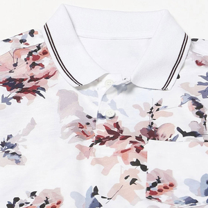 Vente en gros Performance Designer Polo respirant coupe régulière décontracté Col côtelé et poignets Polos en coton pour hommes - Product Image 3