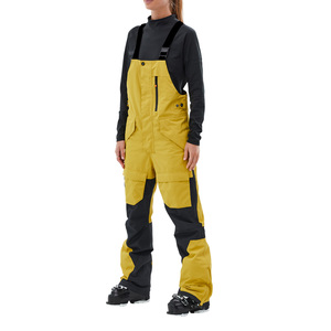 Pantalones con pechera de esquí para mujer de marca personalizada con Tirantes ajustables Costuras duraderas y material impermeable - Product Image 1